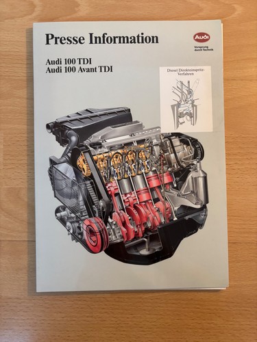 Pressemappe audi 100 tdi - pressemappe,
