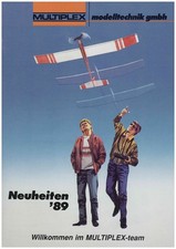 Multiplex 1989 Vintage Modellbau Katalog Prospekt "Neuheiten 89" RC Segelflieger