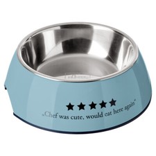 Hunter Melamin-Napf Mayfair hellblau für Hund & Katze, rutschfest, Edelstahl