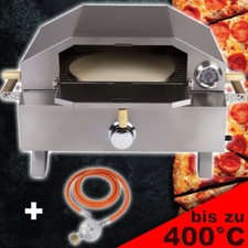 FireKing Gas Pizzaofen Bologna Edelstahl Outdoor Tisch Gril Pizza Pizzastein 