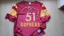 UMN Minnesota GOPHERS PINK-NCAA-Football-Trikot-Shirt-Jersey S/M neuw.US-College
