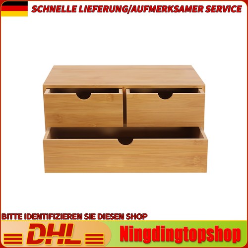 Mini-Bambus-Schreibtischbox
