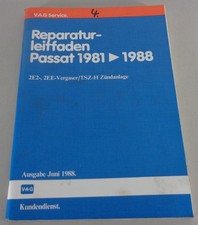 Werkstatthandbuch VW Passat B2 2E2 2EE Vergaser THZ-H Zündanlage Stand 06/1988