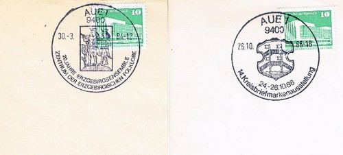 Ddr sonderstempel aue - ddr,