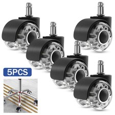 5x Bürostuhl Rollen Rollen Ersatzräder Teppich- & Parkettböden strapazierfähige