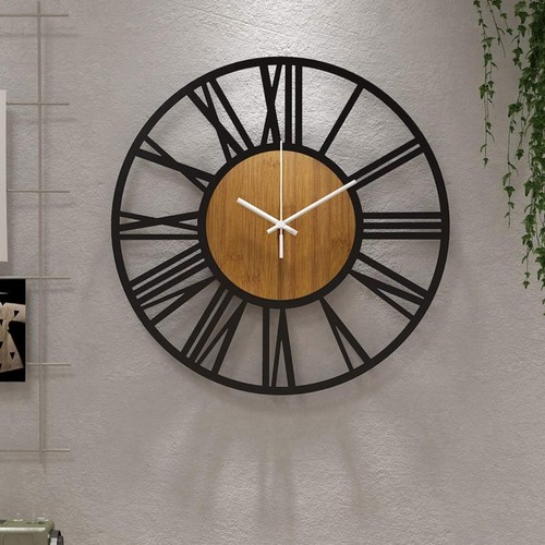 Runde vintage wanduhr - runde,