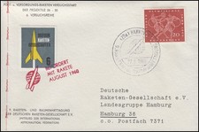 Raketenpost rot Befördert mit