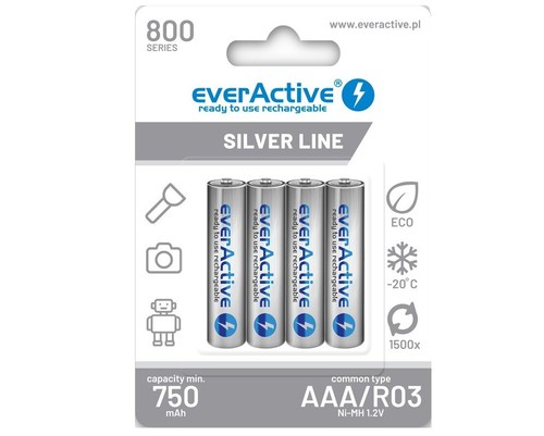 Everactive aaa 800mah akku - 4x,