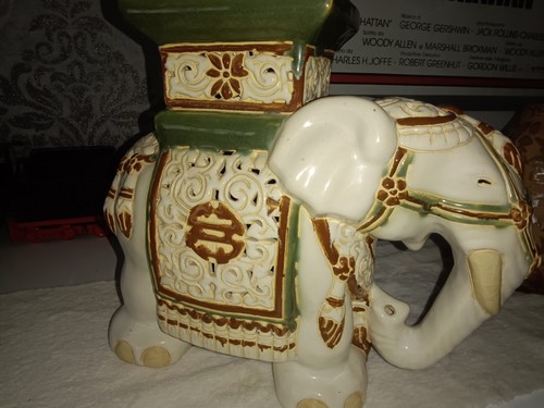 Vintage keramik elefant - vintage,