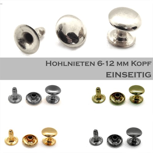 50x hohlnieten leder - 50x,