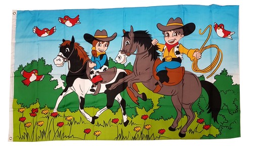Flagge fahne pferde ponyhof - fahne,