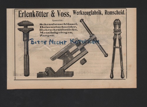 Remscheid werbung 1909 - werbung,