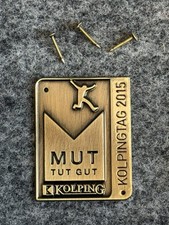 Mut tut gut - Kolping - Kolpingtag 2015 - Plakette zum nageln