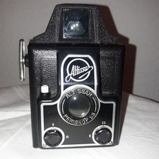 Altissa Boxkamera Altissar Periskop 1:8 Rollfilmkamera Tasche 1950er Jahre