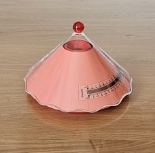 Guzzini Designer Vintage Küchenwaage Waage Retro Italy Rot Lachs Rosa Rarität