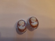 Antike Kamee Ohrclips auf