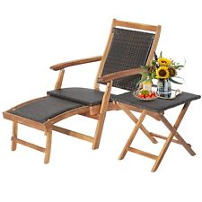Deckchair mit Beistelltisch