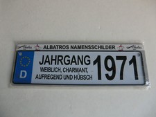 Albatros Namensschilder