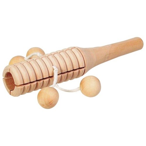 Tonblock mit holzkugeln - tonblock, 4