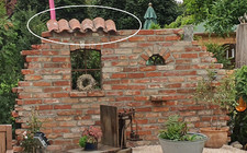 Mönch- Nonnenziegel Antique aus dem Rückbau ca.30cm | Ruinenmauer | Dachziegel 