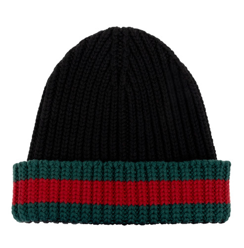 Gucci web rippenstrick mütze - gucci,