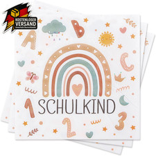 Einschulung servietten 60er - einschulung,