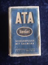 Alte ATA Henkel Pappschachtel Scheuerpulver Mit Salmiak