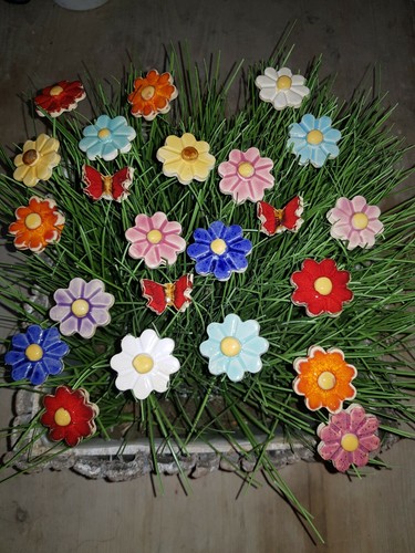 Keramik blumen stück 20 - keramik, blumen,23
