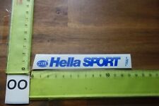 Alter Aufkleber Autohaus Werkstatt Scheinwerfer Licht Halogen HELLA SPORT (blau)