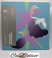 KMS  San Marino 2025  - 2 Euro bis 1 Cent + 5 Euro Silber Orchidee - 9 Münzen