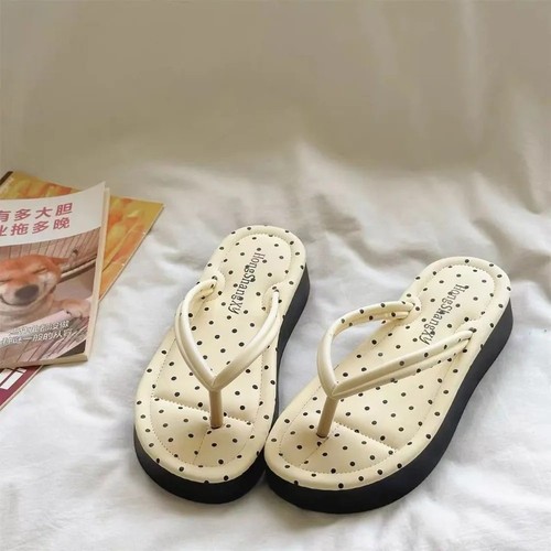 Damen strandsandalen gepunktet - damen-strandsandalen,