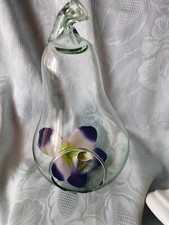 Blumen Deko Glas mit Loch Höhe 15cm zum bepflanzen