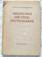 Verzeichnis der Vögel Deutschlands - Wolfgang Makatsch - 3. Auflage 1968