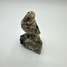 Vogel auf Stein Edelstein Vintage Handgefertigt
