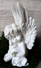 Süßer Deko-Engel m. Schmuckstein-weiß-Tisch Dekoration-ca.12,5 cm--Engelchen (2)