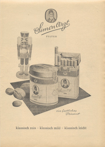 Simon arzt cigarettes - simon, 1957