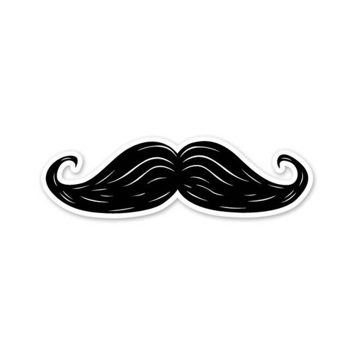 Autoaufkleber moustache k1931 - autoaufkleber,