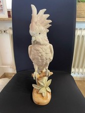 Royal Dux, Porzellanfigur Kakadu (Rosa Dreieck Nr. 402/90, handbemalt CZ) 41 cm