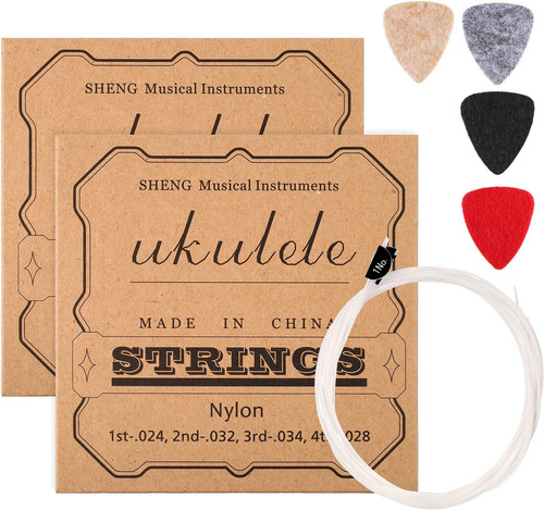 Ukulele saiten set nylon - set,