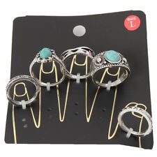 Ringe 5 er Set Midi Ring Fingerspitzenring Knuckle India Knöchel Boho