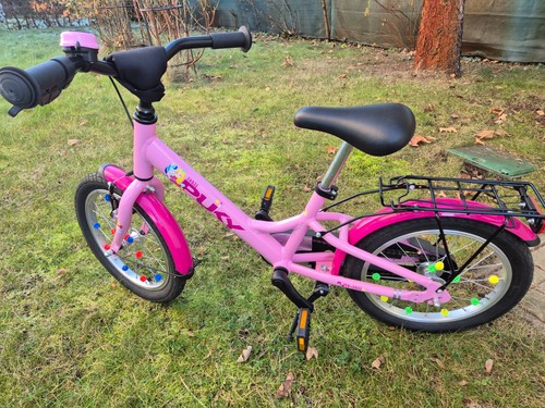 Rosa pink kinderfahrrad - pink, 16