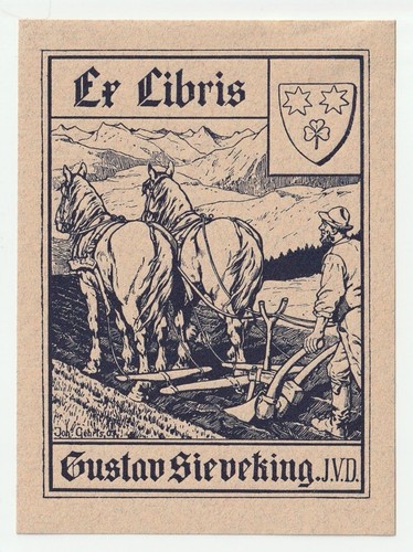 Johannes gehrts exlibris für - exlibris,