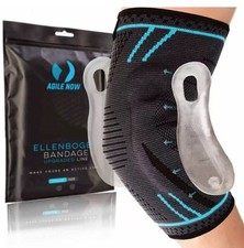 AGILE NOW Ellenbogenbandage Upgraded Tennisarm Stütze Ellenbogen Bandage L
