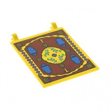 1x Lego Fahne 6x5 gelb