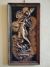 2 Vintage Relief Holzrahmen