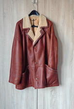 Christ Ledermantel, echt Lammfellfutter Herren Gr. XL 52/54