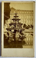 orig. CDV Foto Chateau de Versailles um 1860 Brunnen 