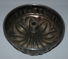 große antike Gugelhupf Kupfer