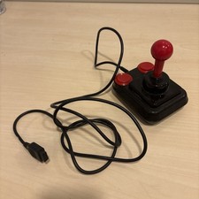 Vintage Competition Pro Joystick schwarz rot für Amiga und Atari, C64 , C128 JS2