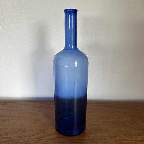 Alte glas flasche blau vintage - glas,